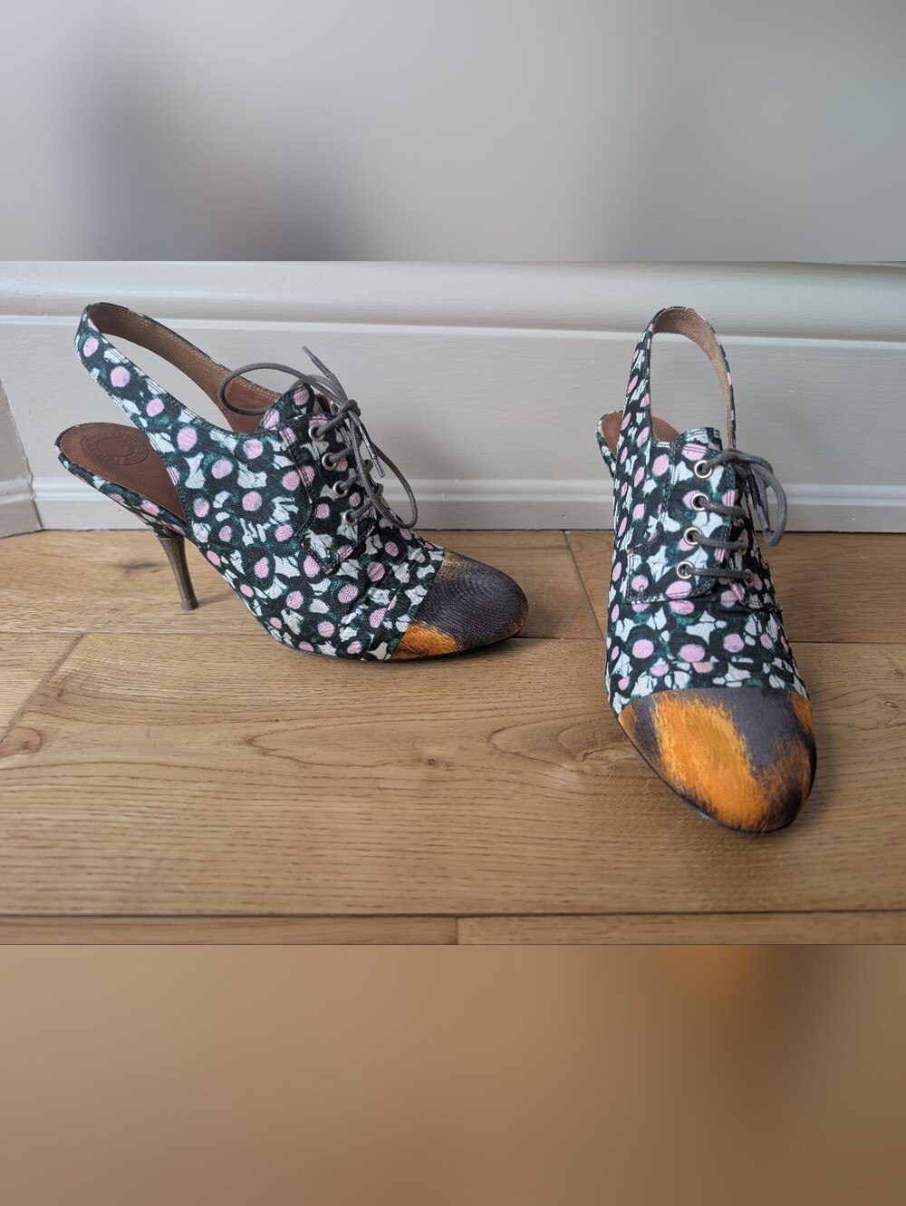 Vintage Dries Van Noten Silk Slingback Heel - Size 37/7